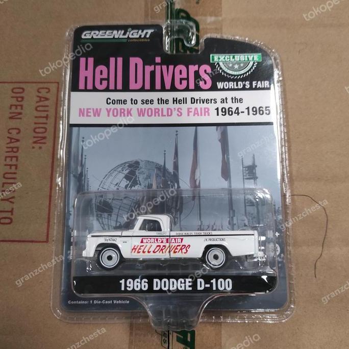 Promo GREENLIGHT 1966 DODGE D-100 HELL DRIVERS Diskon