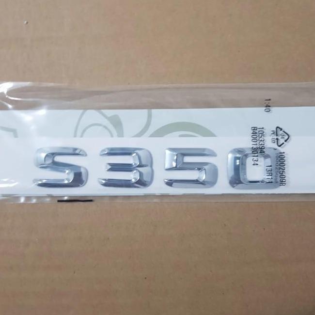 Emblem S350 Mercedes Benz / Tulisan Mercy