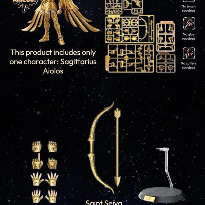 Promo BLOKEES Sagitarius Aeolos Saint Seiya Model Kit Diskon