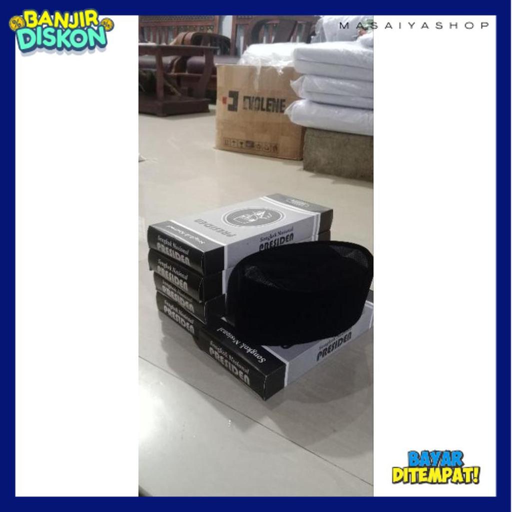 Berkualitas Peci Hitam Ac Terlaris (Best Seller)-Songkok Hitam-Peci Hitam Anak-Peci Hitam Dewasa-Pec