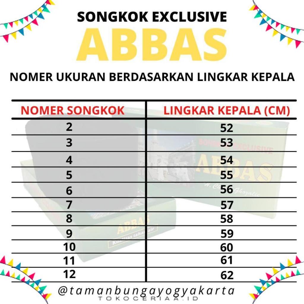 Berkualitas Songkok Kopyah Peci Abbas Hitam Polos  Non Ac
