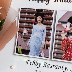 Frame 3D Akrilik Uk 34 X 24 Cm Kado Wisuda Anniversary Hadiah Ulang Tahun Hampers Ultah