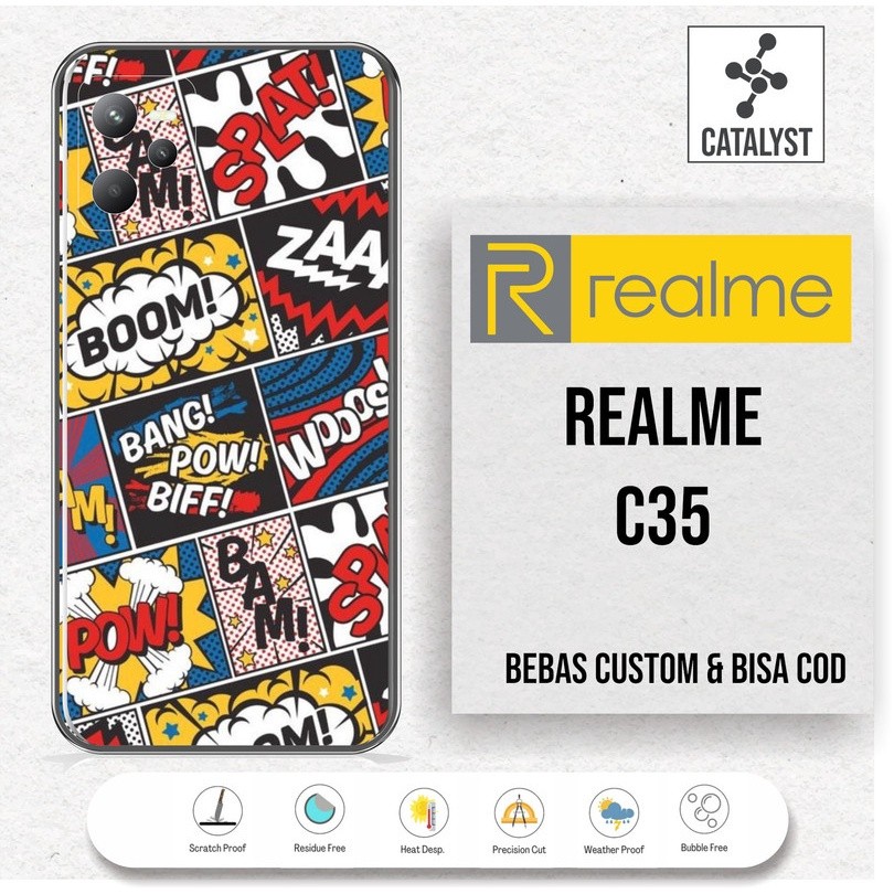 Garskin Case Realme C35 Custom Bisa COD 2Pcs