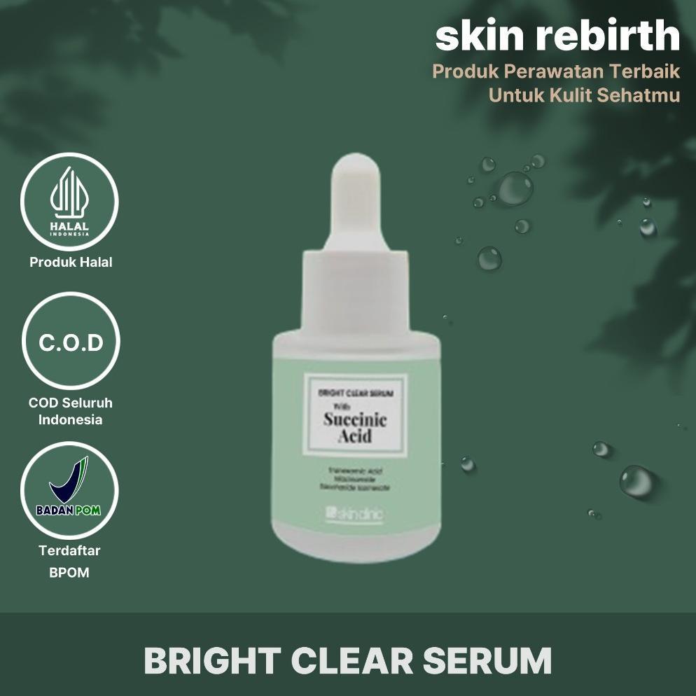 Skin Clinic Bright Clear Serum Succinic Acid | Serum Anti Jerawat Semua Jenis Kulit