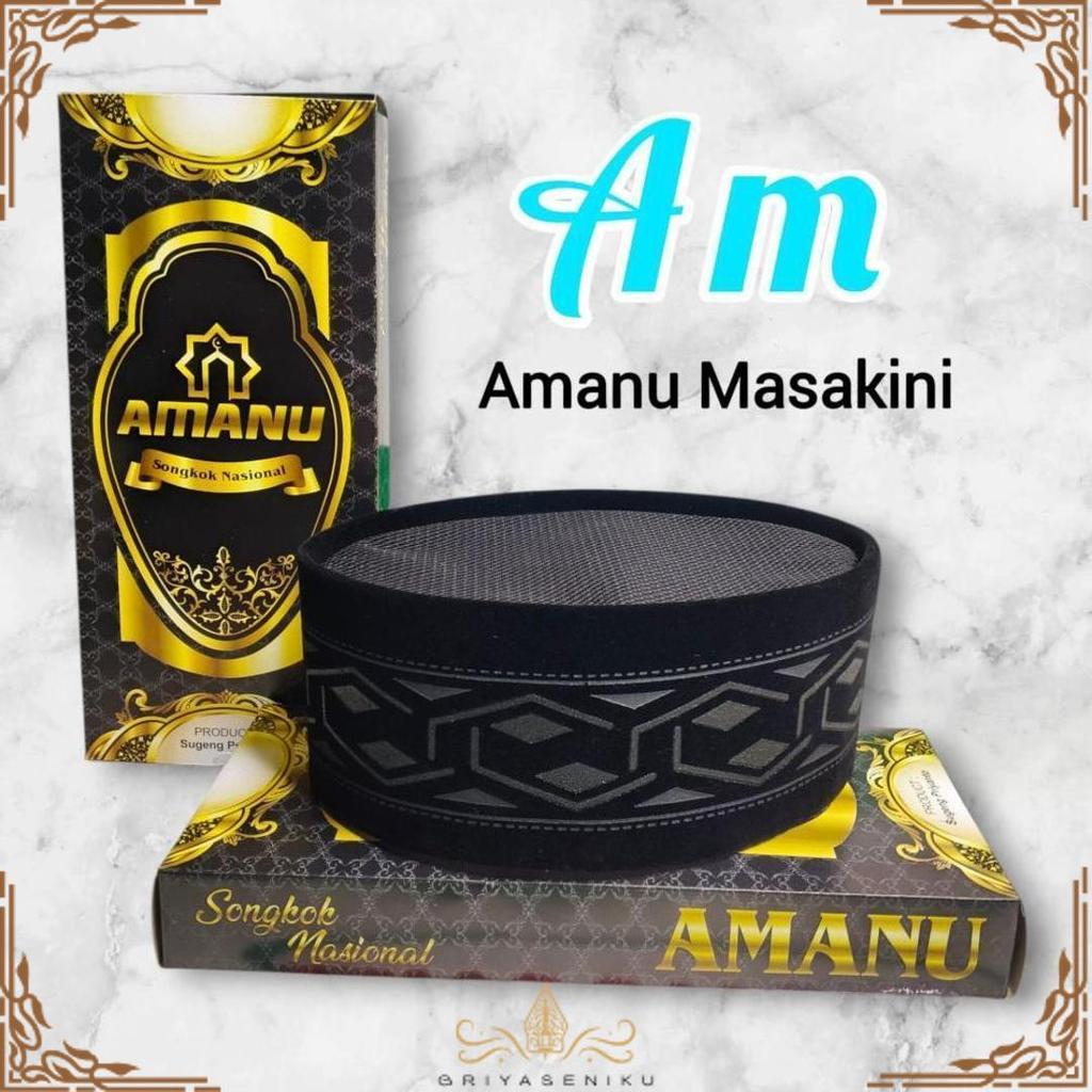 Berkualitas Songkok Full Ac Motif 3D Batik Hitam/Peci 3D
