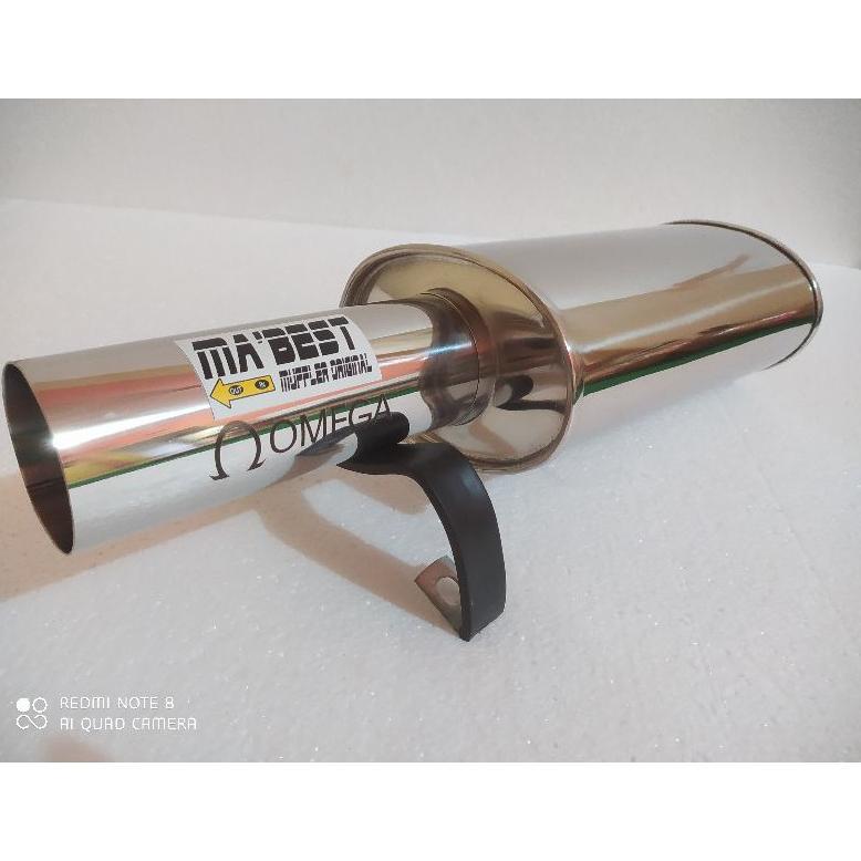 FREE ONGKIR KNALPOT MOBIL OMEGA RACING FULL STAINLESS SUARA BASS HALUS ADEM UNIVERSAL SEDAN AVANZA X