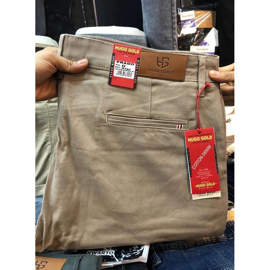 Celana Chinos Hugo Celana Chinos Hugo Gold Gold Premium