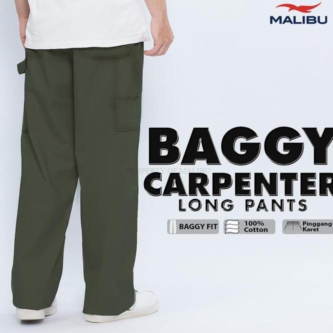 Malibu Celana Panjang New Launch Malibu Celana Baggy Carpenter Long Pants