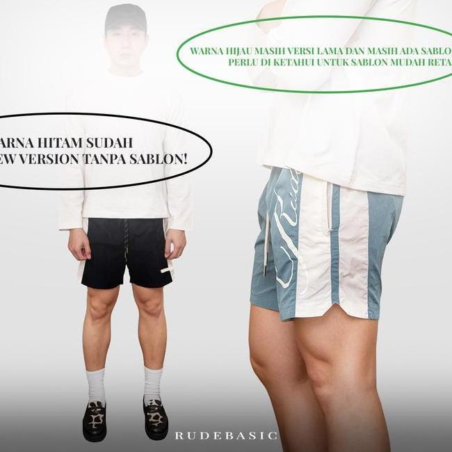 Rudebasic - Block Rudebasic Block Rude Parachute Shorts Celana Pendek Olahraga
