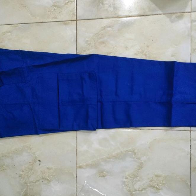 Celana Pdl Outdoor Kotak Pria Biru Airud - Damakar Pekerja