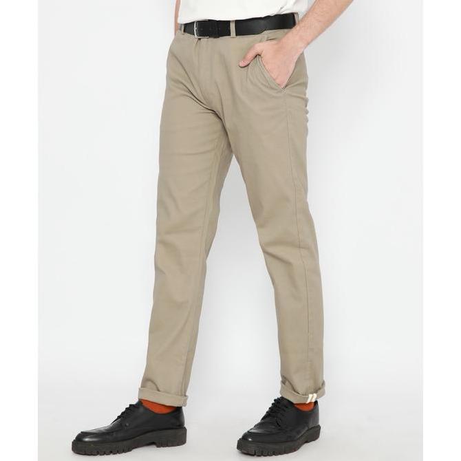 Erigo Chino Pants Exclusive Erigo Chino Pants Brown Zeno Light - Celana