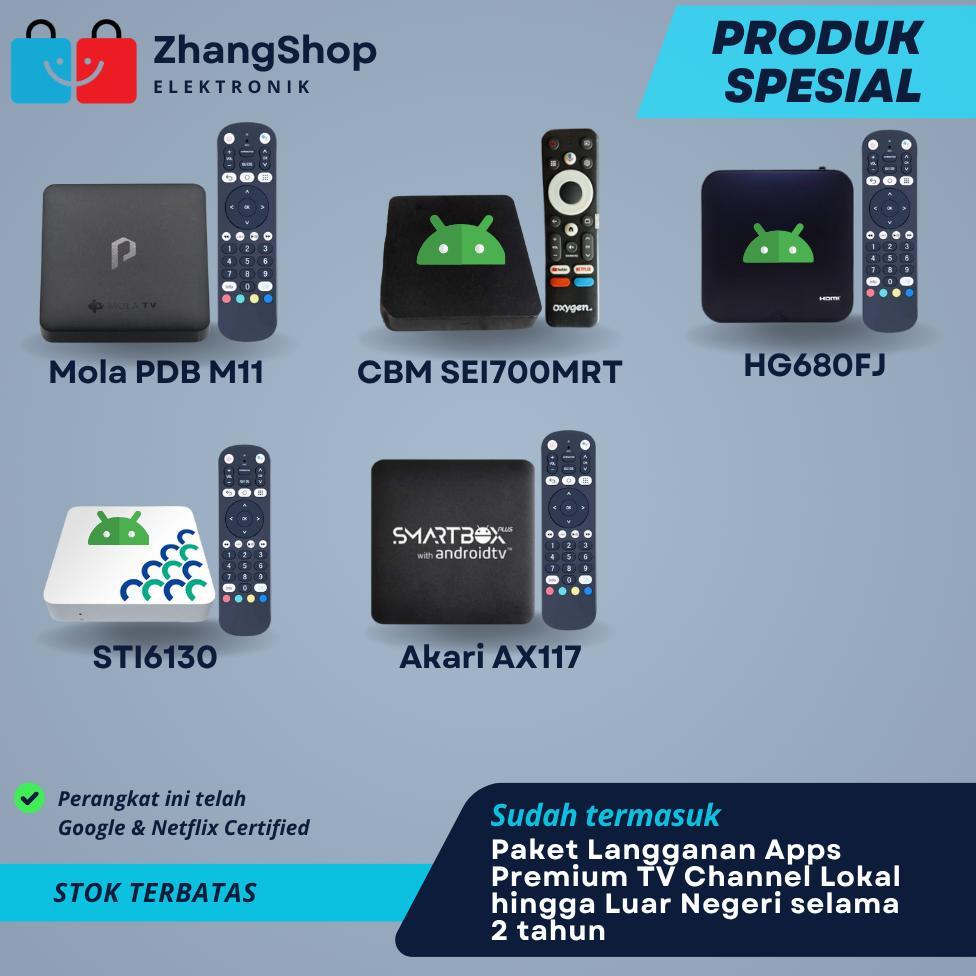 CUCI GUDANG STB Akari AX512 AX810 & ZTE B866F Android TV Box 4K Google & Netflix Certified Siap Paka