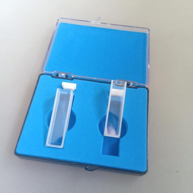 "'''] 1 pasang Quartz cuvette/ Kuvet kuarsa / Kuvet spektrofotometer UV Vis