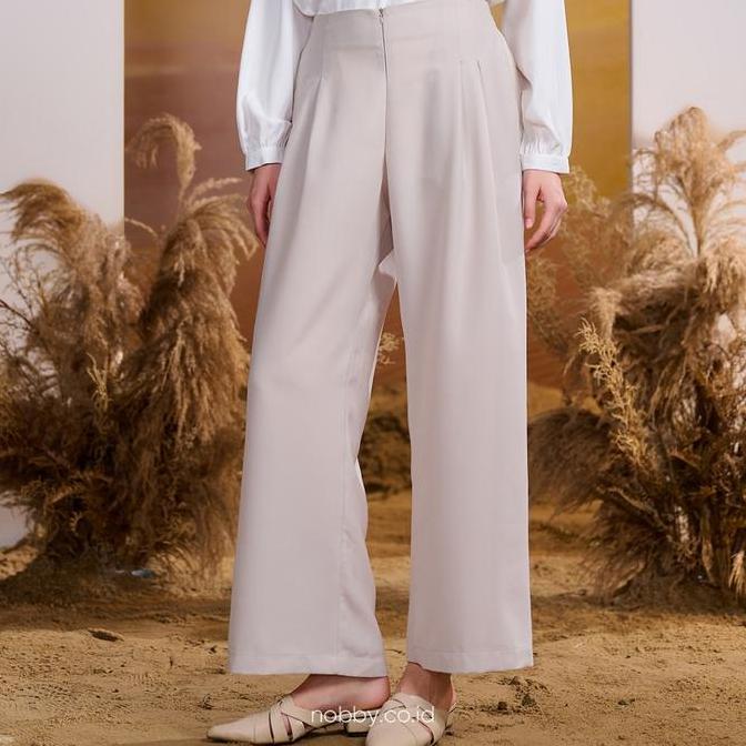 Nobby Leana Kulot Bawahan Siluet H Line Celana Panjang Wanita Bahan Heavy Polyester