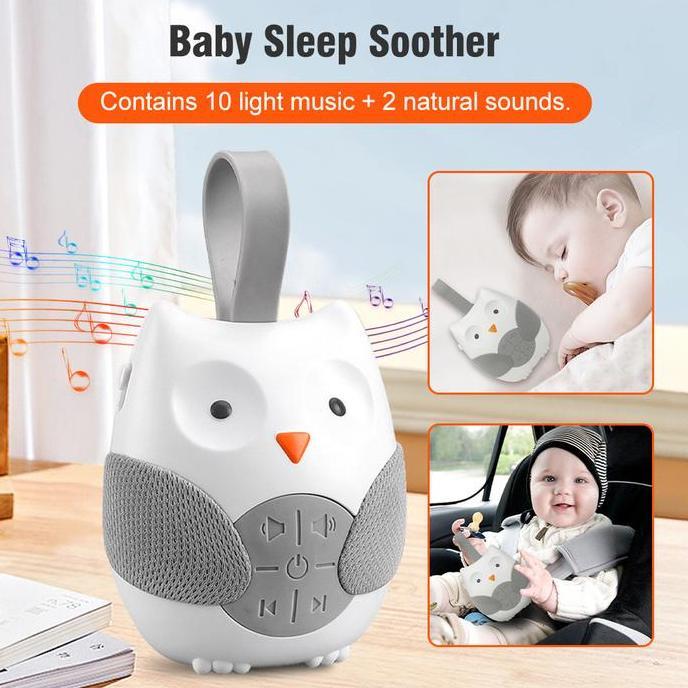 HARGA DISC - Owl Baby Soother Lullaby White Noise Portable / Speaker Lagu Bayi / Musik Tidur Baby / 