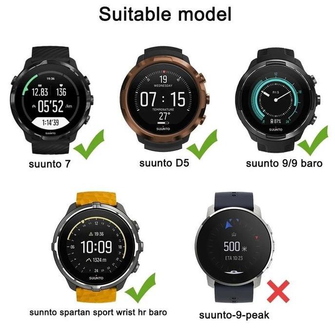 Tali Jam Strap For Suunto 9 - Suunto 9 Baro - Suunto 7 - Suunto D5 - Suunto Spartan Sport Wrist HR C