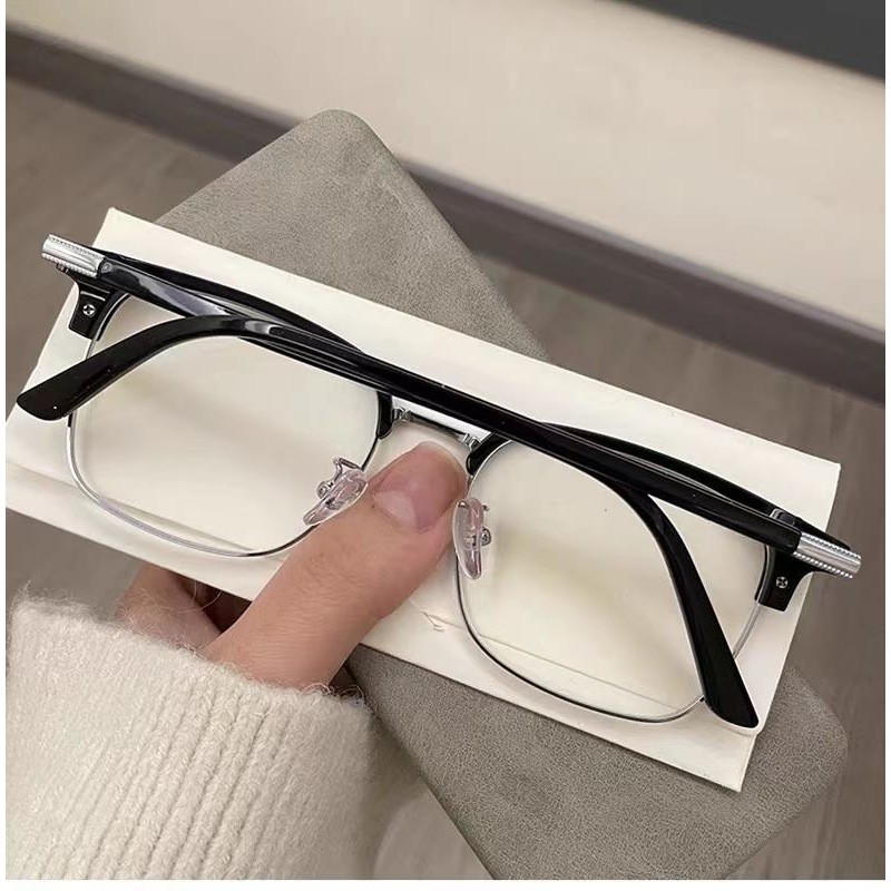 Kacamata Photochromic Anti Radiasi Bagi Laki-Laki Dan Perempuan Setengah Bingkai Rektangular