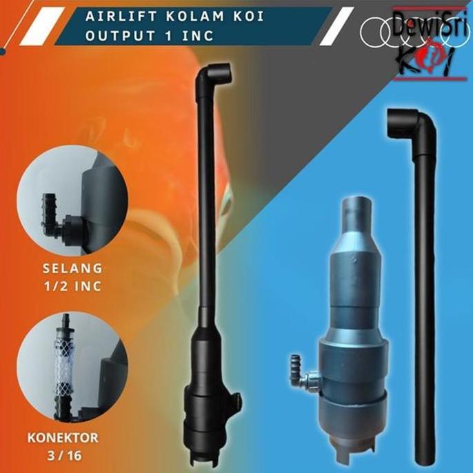 TERMURAH - Airlift Pump Kolam Koi Output 1 Inch Pompa Sirkulasi Air Hemat Listrik