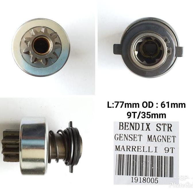BENDIX STARTER GP GENSET MAGNET MARRELLI 9T PROMO