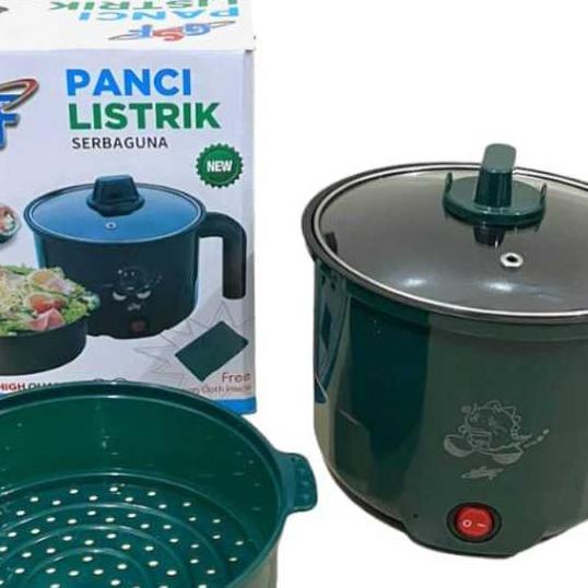 Panci Listrik Elektrik / Panci Listrik Panci Kukusan Elektrik / Panci Elektrik Kukus Plus Goreng Tra