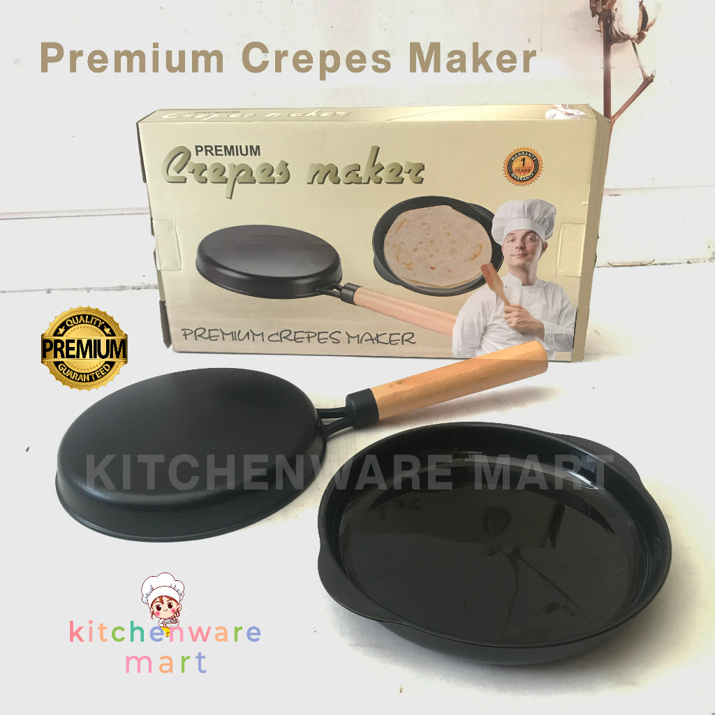 Premium Crepes Maker - Premium Crepes Terbalik - Crepes Kwalik  Cetakan Crepes - Teflon Anti Lengket
