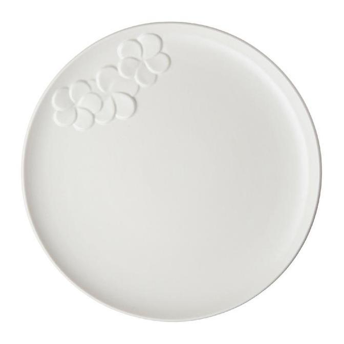 Dinner Plate / Piring Makan Jenggala Frangipani 28 cm Putih