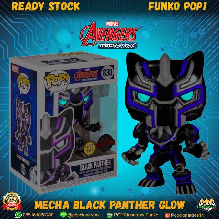 (Promo) Funko Pop Marvel - Avengers Mech Strike - Black Panther Mech Glow #830 Bestseller