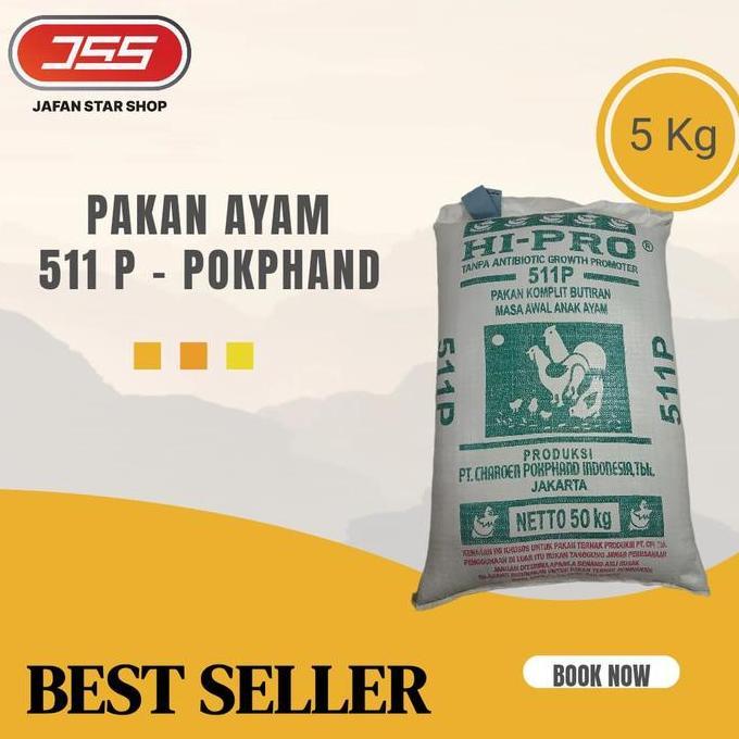 511 P Pakan Ayam Pedaging Pur Ayam Bebek Ayam Kampung dikemas 5 Kg