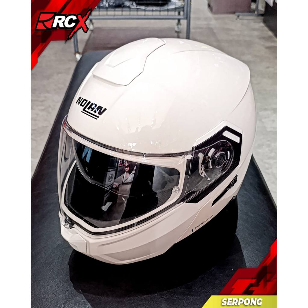 Helm Nolan N90-3 Metal White Size XXL Fullset original 2nd Second bekas RCX