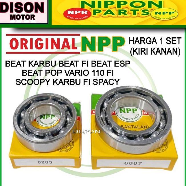 Bearing Set 6205 6007 Laher Kruk As Beat Karbu Beat Fi Esp Pop Vario 110 Fi Scoopy Karbu Fi Spacy Np