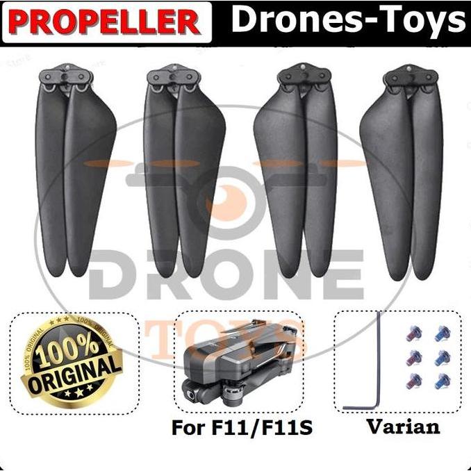 TERBARU SJRC F11 4K PTZ / F11S 4K PRO / F11S 4K PRO+ PART PROPELLER ORINAL BALING-BALING DRONE