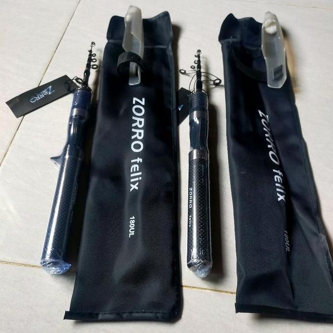 jorran pancing telescopic zorro kings 150cm atu jorran pelix 180cm