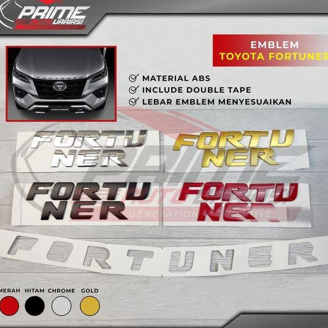 Emblem Huruf Kap Mesin Mobil