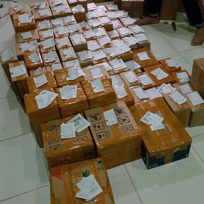 MAKARONI GANDUM PAKET JUALAN OCEP SNACK ISI 100 PCS Pak DS