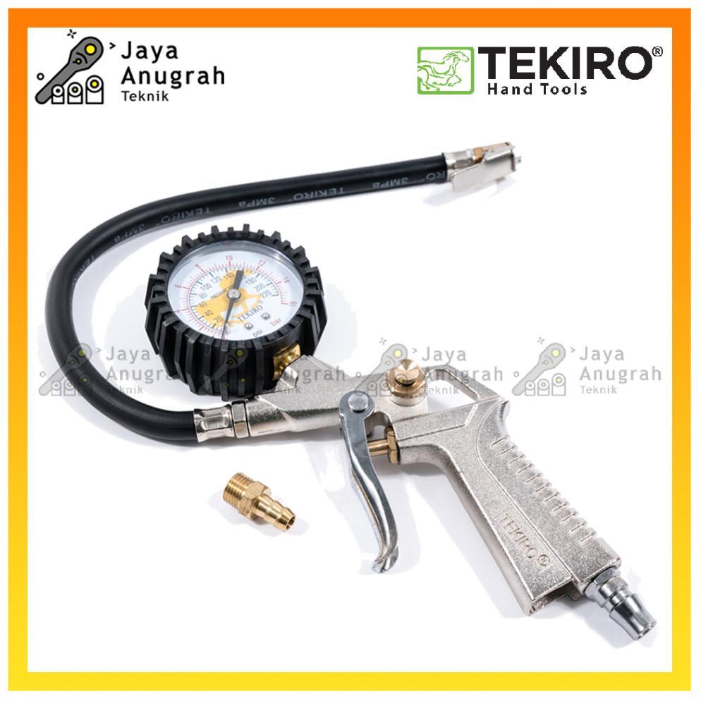 Tire Pressure Gauge Tekiro / Tire Inflator / Alat Pompa Ban Isi Angin Ukur Tekanan Ban