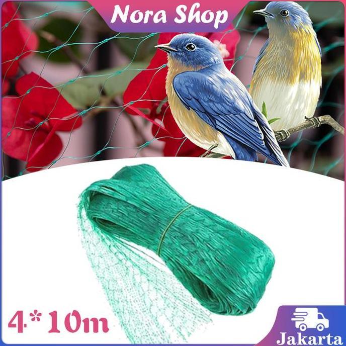 HASQUINE Jaring Burung Emprit 4x10m Jaring Padi Sawah Jaring Anti Burung Jaring Tanaman Multifungsi