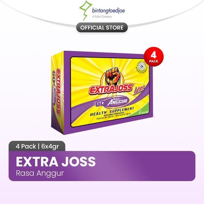 Extra Joss Anggur 4 Pack (24 Sachet)