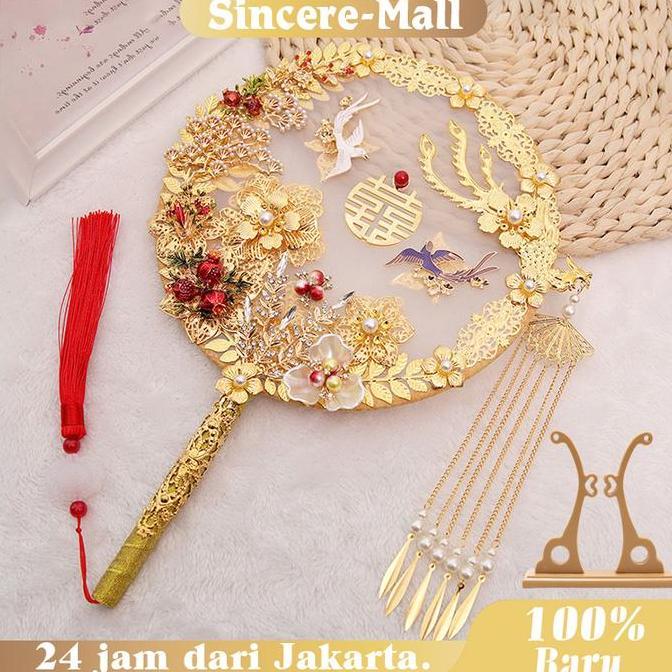 HAMDORA Kipas Wedding Kipas Sangjit Kipas Sangjit Chinese Wedding Kipas