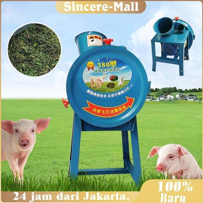 DZAPIRA Mesin Pencacah Rumput Pakan Ternak / Mesin Coper Rumput Multifungsi / Gilingan Rumput