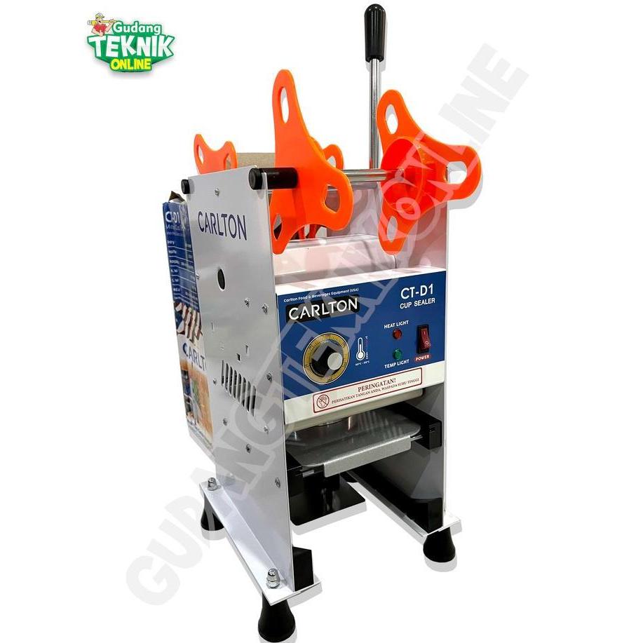 Mesin Cup Sealer CARLTON CT-D1 / Alat Press Pres Gelas Plastik D1 16-22Oz Mesin Penyegel Sealer Sege