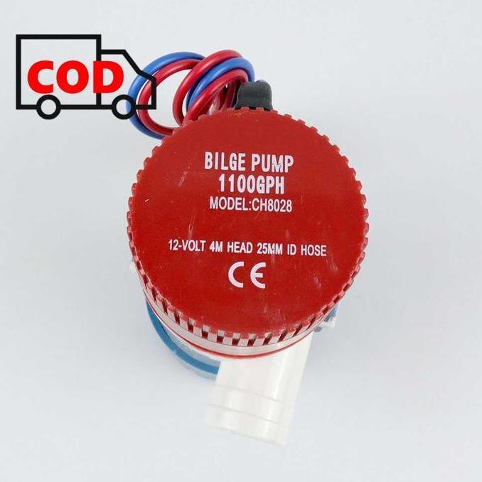 Pompa Air Submersible Under Water 1100GPH Bilge Pump DC 12V Tekanan Tinggi Tenaga Aki Accu atau Adap