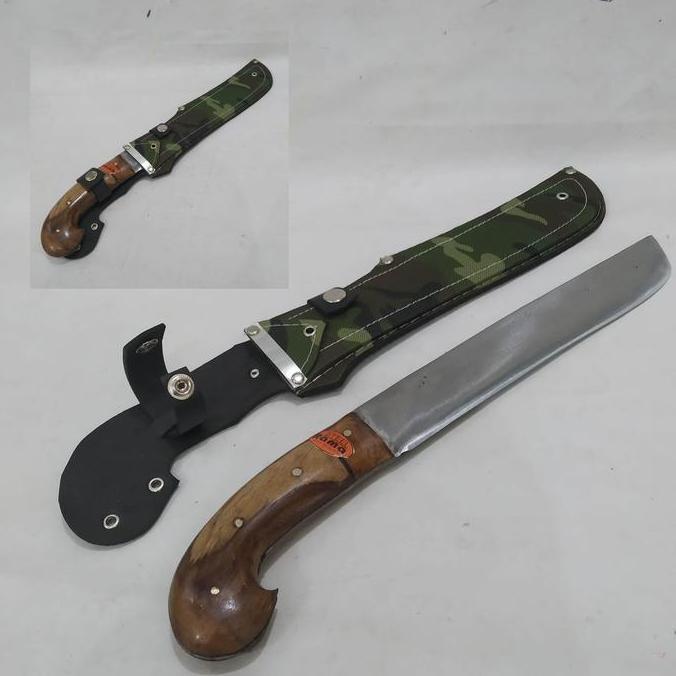 Ready  Pisau Golok Sarung Serba Guna Plat Tembus Gagang Rama