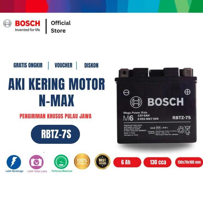 Bosch Aki Kering Motor Yamaha Nmax 155 2020 On - Maintenance Free - RBTZ-7S