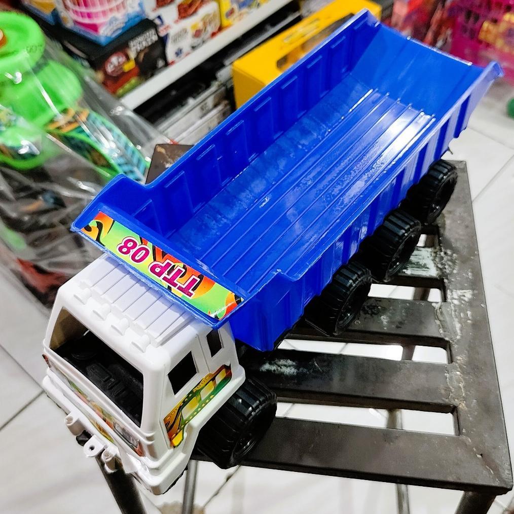 original truk mainan dump pasir plastik keren lucu | ttp08 kekinian