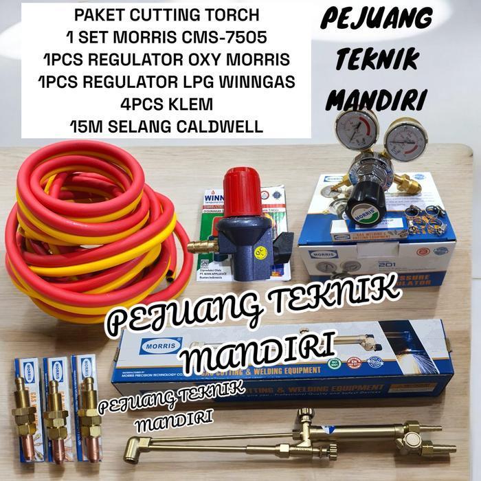 PAKET CUTTING TORCH MORRIS TYPE M CMS 7505 / PAKET STANG BLENDER LAS POTONG TYPE M MORRIS CMS-7505 D