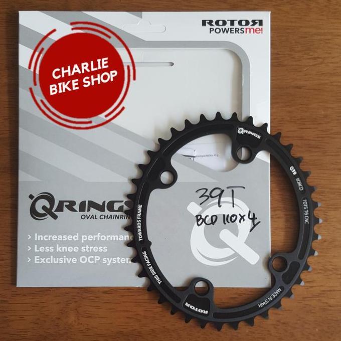 Chainring ROTOR QRINGS Oval 39T BCD110x4 - Rotor Aldhu - Shimano