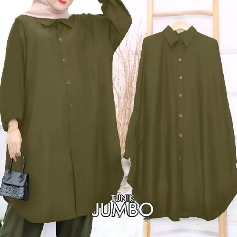 TERBARU NEW PRODUCT  TUNIK POLOS WANITA // TUNIK POLOS JUMBO KATUN LD 125