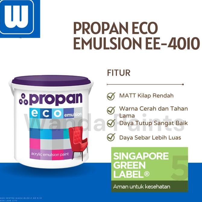 Propan Eco Emulsion Cat Tembok Propan Interior 25 Kg