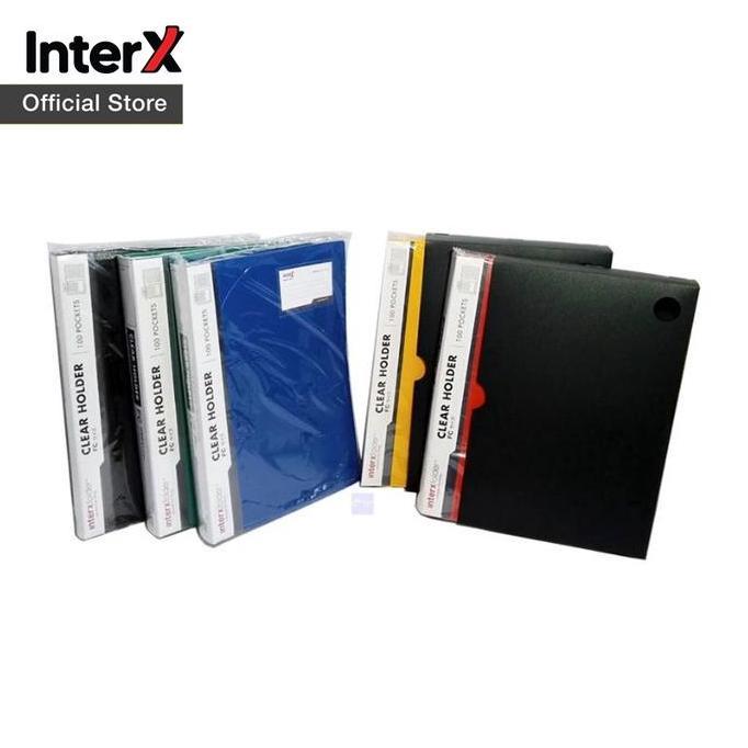 InterX Folder Clear Holder / Document Keeper Map Display Album 80/100/120/150 lembar Folio (F4) BS