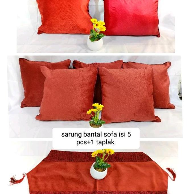 sarung bantal sofa 50x50/sarung bantal sofa 45x45 polos